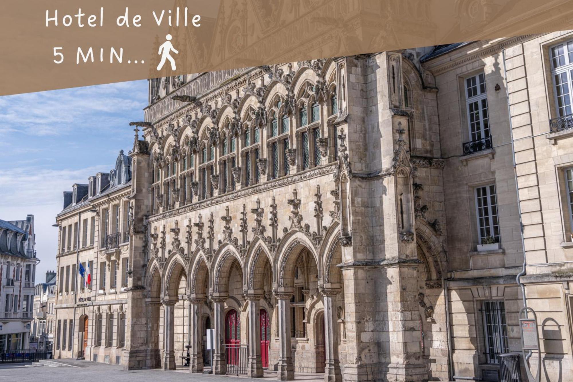 Le Fleur De Cerisier - Zmn Conciergerie Appartement Saint-Quentin  Buitenkant foto